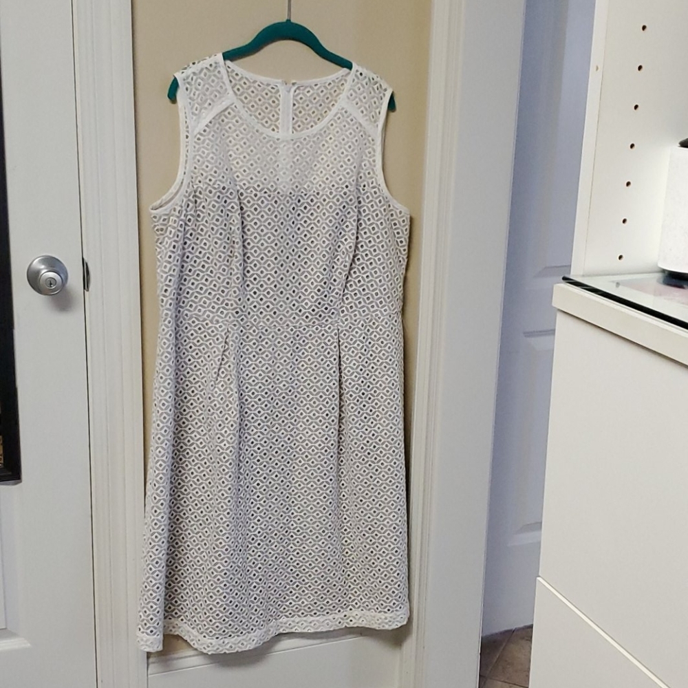 White Fit and Flare Dress